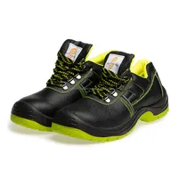 Arbeits schutzs chuhe 4216T "Lime" aus Leder mit einer Metall kappe auf einer zweilagigen Polyurethan sohle, Schuhen