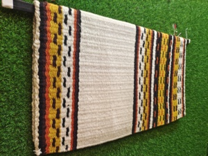 Manaal Enterprises Reya New Zealand Wool Western <b>Saddle</b> Blanket Top Felt Pad Sensor Flex Size 33" L x 38" W x 1" Thickness MO02 - Product Image 2