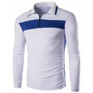 Polo de manga larga para hombre 2019 con logotipo personalizado - Product Image 1