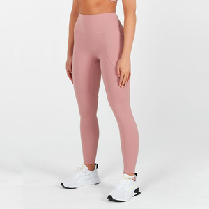 Taille haute sans couture athlétique Scrunch bout à bout Fitness Leggings motif solide pantalons de Yoga pour entraînement de gymnastique en gros disponible - Product Image 1