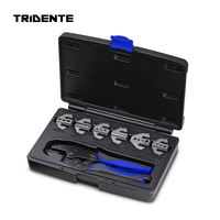 Kit de sertissage à cliquet à changement rapide de qualité industrielle Tridente Professional Hand 7 pièces, outil de sertissage de bornes OEM/ODM OBM XB21005