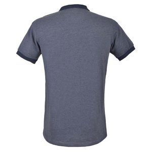 Polo de algodón para hombre de color sólido ajustado de calidad superior con logotipo personalizado superventas al por mayor - Product Image 2
