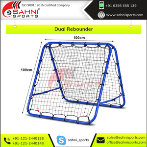 Professional Dual Soccer Rebound <b>Trainer</b> Heavy-Duty Steel Football Rebound Net Premium Dual Rebound Soccer <b>Trainer</b> - Product Image 6