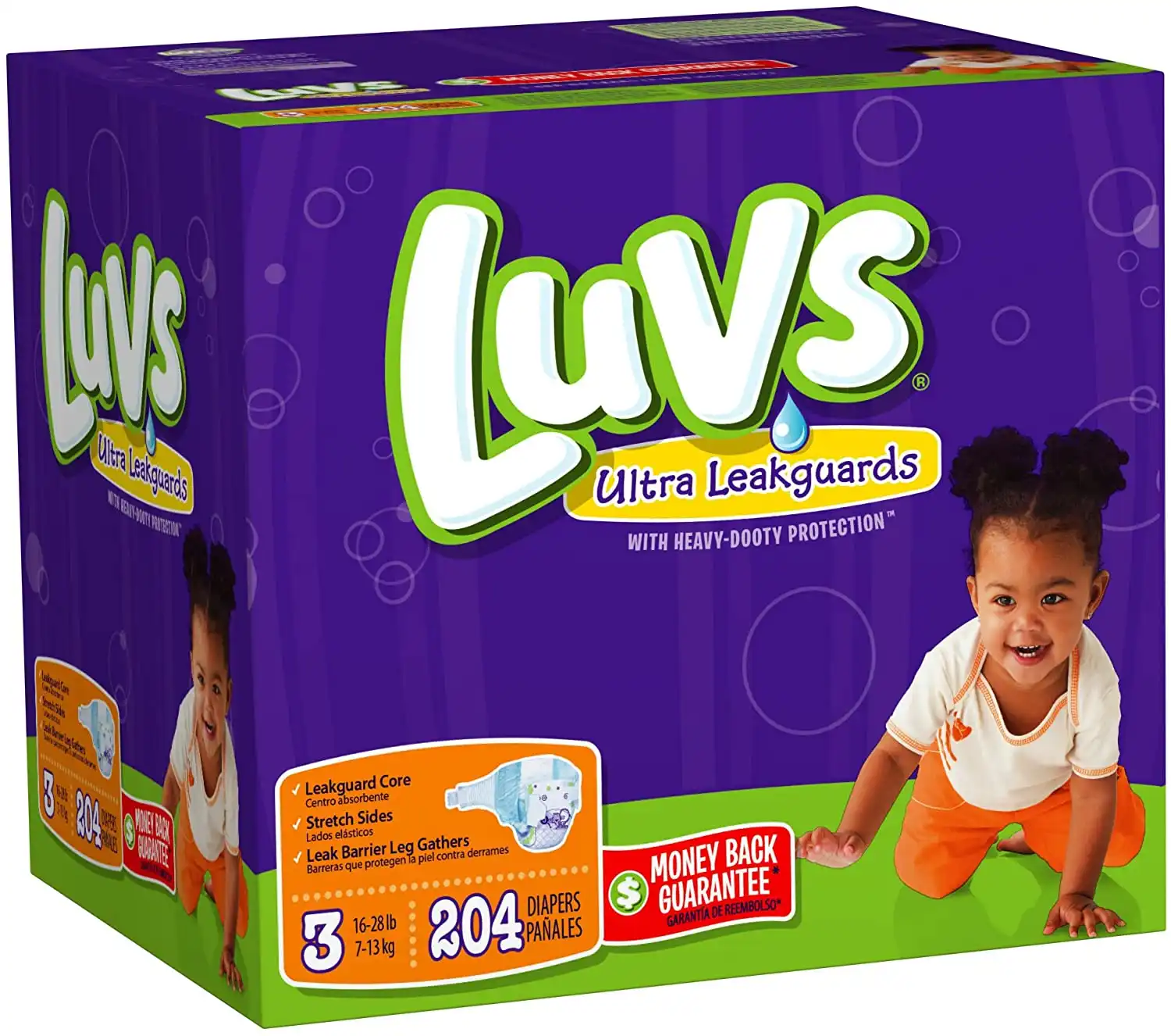 Luvs With Ultra Leakguards Size 3 Diapers 204 Count