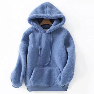 Fleece <b>Sherpa</b> Fur Lined <b>Hoodie</b> Embroidery Warm <b>Hoodie</b> Sweatshirt <b>Men's</b> Winter Heavy - Product Image 1