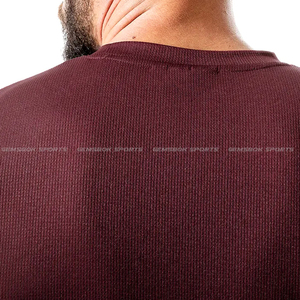 High Quality New Arrival Long Sleeve T- Shirt For Men Custom Gym Workout T-Shirt - Product Image 6
