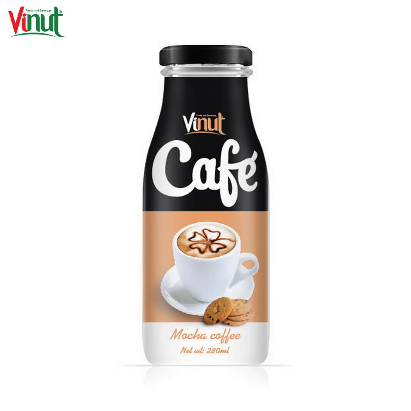 280ml VINUT bottle Soft Drink Private Label Beverage Mocha Coffee Wholesale Good price 100% Pure