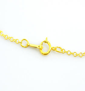 Collar de jade verde natural para mujer, joyería con relleno de oro, 14KF, venta al por mayor - Product Image 4