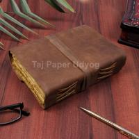 Diario de cuero personalizado, libreta de cuero grande, tamaño A5, aspecto Vintage, antiguo, hecho a mano, diario de escritura