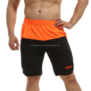Pantalones cortos deportivos de malla de doble capa para hombre, shorts de entrenamiento atléticos para correr, de verano - Product Image 1