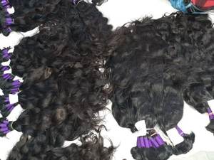 Extensiones de cabello Remy indio de la mejor calidad sin procesar directo del templo en estilo de onda natural - Product Image 2