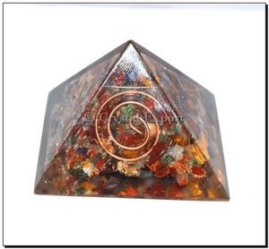With Good Quality of Chakra Stone Energy Orgone Pyramid : Chakra Stone Energy Orgone Pyramid for Sale - Product Image 1