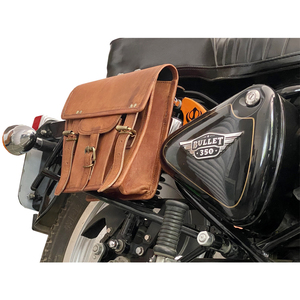 Sac latéral en cuir fait à la main, sacoche à Design Antique pour motocyclette, à utiliser pour presque la moto, - Product Image 1