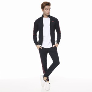 Ropa deportiva para hombre, ropa de gimnasio para correr, trajes lisos para correr, chándales ajustados en blanco, nuevo diseño, venta al por mayor - Product Image 5