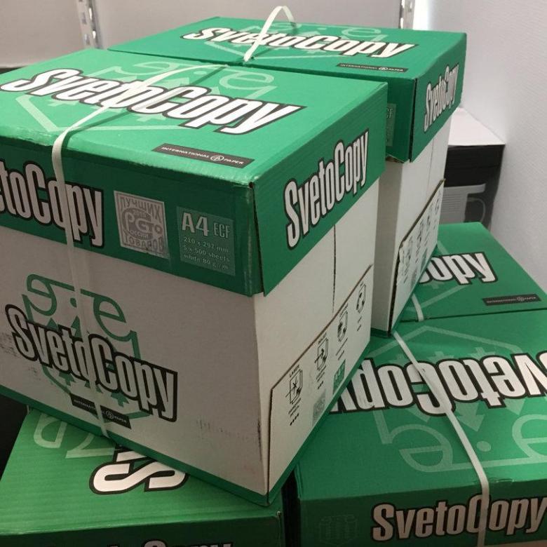 Качественная бумага формата А4 Svetocopy, 80 г/м2