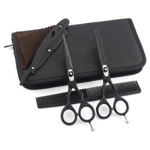 Ensemble de ciseaux de barbier professionnels, pour coupe de cheveux, pièces, avec finition polie - Product Image 6