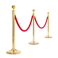 Barrière de trafic pour la construction d'aéroports Base en forme de trompette Support de séparation de ligne de poteau de queue pour la construction d'aéroports