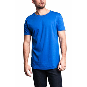 Chemises de gymnastique à col rond pour hommes du fabricant OEM 95% coton 5% Spandex Impression de t-shirts personnalisés T-shirts décontractés décontractés - Product Image 1