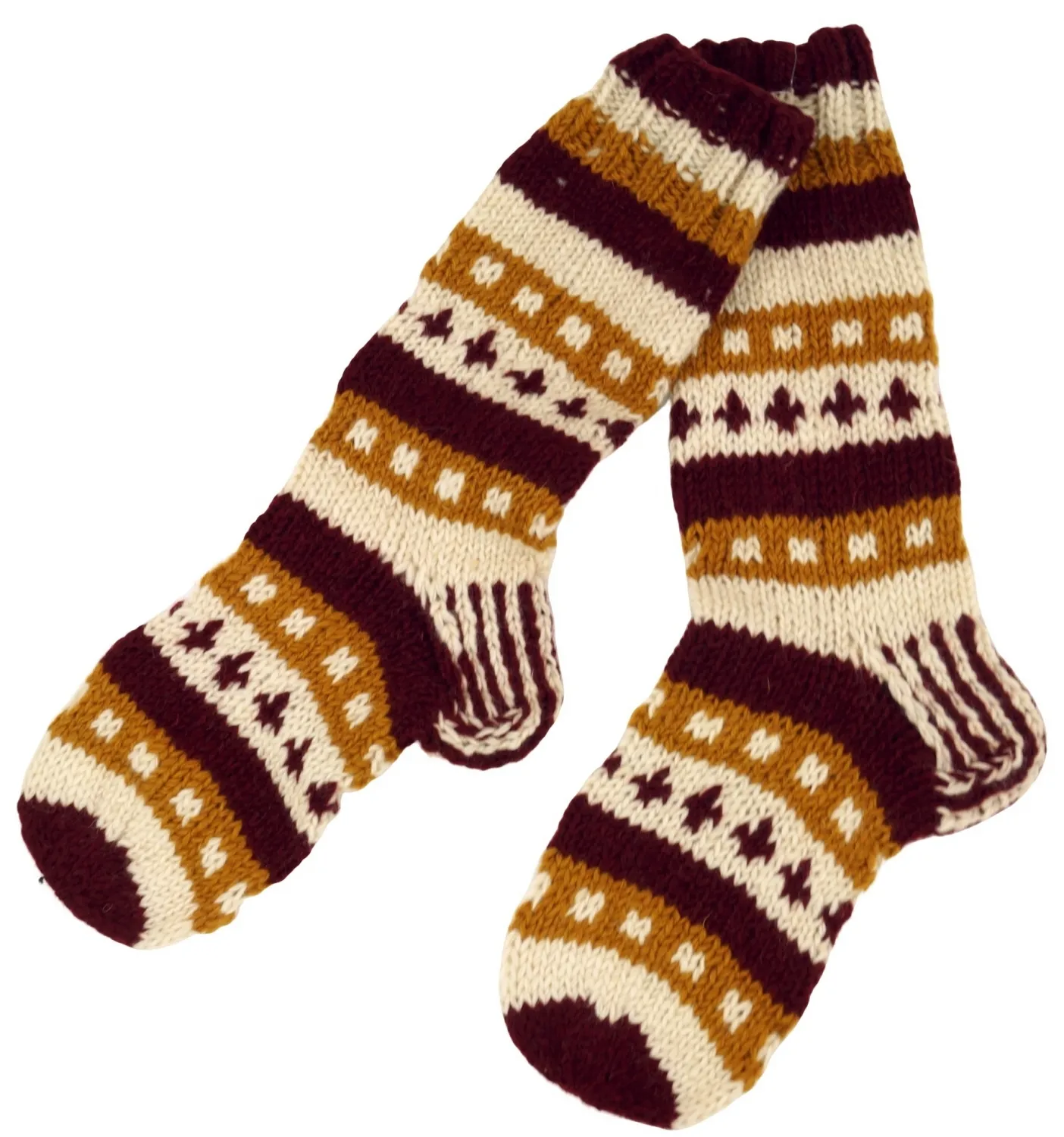 At Cheap Price Long Socks For Women Hand Knitted Women Indoor Shoes Long Socks Wool Hand Made In Nepal