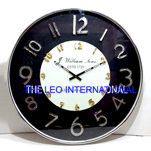 Simple Design Home Decorative <b>Silent</b> Round Stainless Steel Frame Modern Nordic <b>Wall</b> <b>Clocks</b> Circular Pattern - Product Image 2