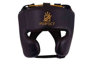 Casque de protection de tête en cuir pour adultes unisexe, équipement de boxe personnalisé léger, prix de gros pour travail en équipe - Product Image 4