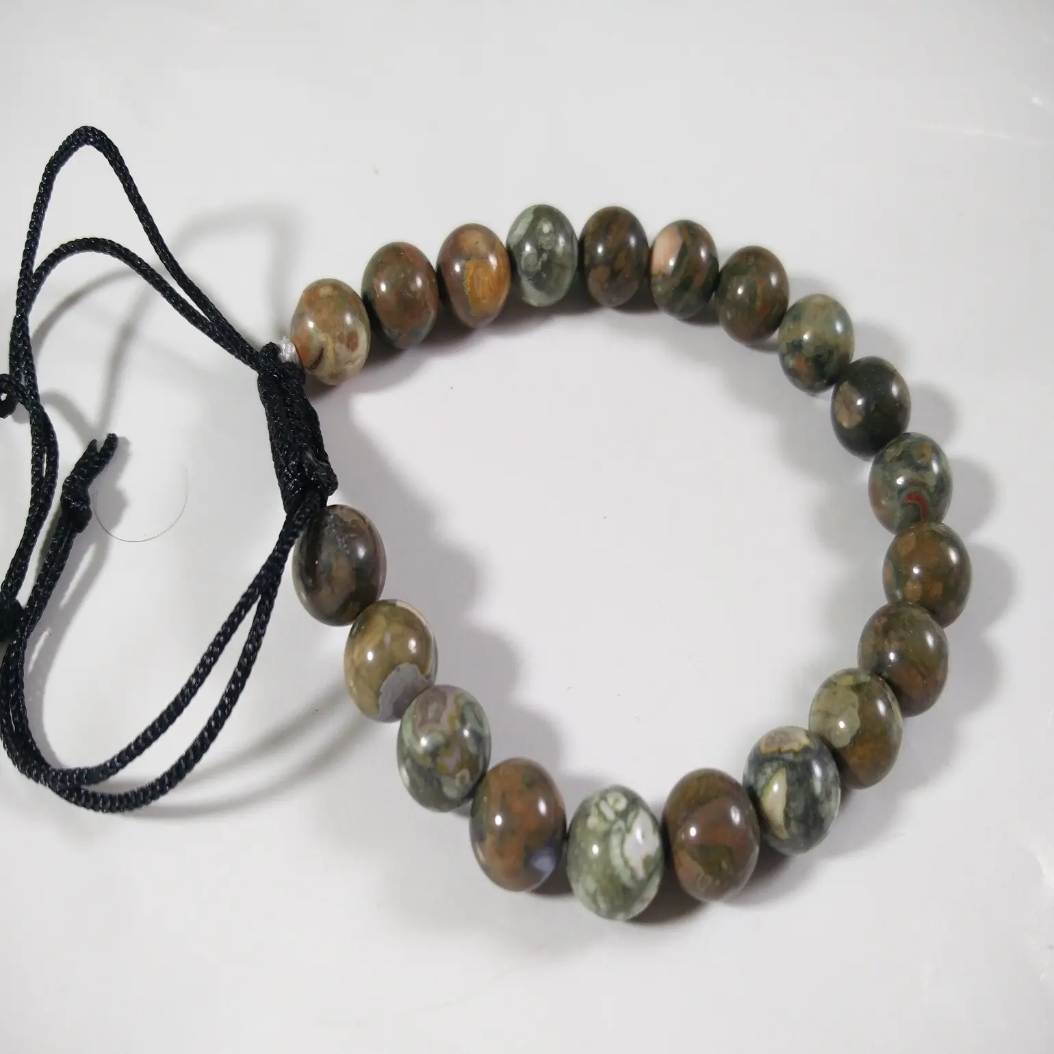 Natural crystal wholesale Gemstones Ocean Jasper String Made Beads Bracelet Beautiful super Quality