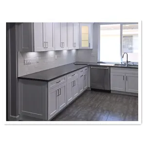 High Quality Plywood Carcase Material and Modern Style White Modular Kitchen Cabinet Set