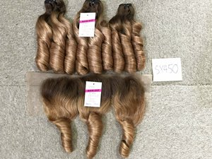 Neelook — refroidisseur avec Extension de cheveux ondulés, reflets rebondissants, chevelure 100% véritable, qualité No1, vente en gros - Product Image 6
