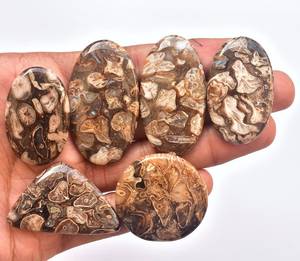 Cuentas de Piedras Preciosas Sueltas de Chalcedonia Natural Marrón, de Alta Calidad, en Todas las Formas Mixtas, Hechas a Mano para Joyería - Product Image 2