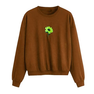 Sudadera Unisex de Alta Calidad para Invierno, con Cuello Redondo, de Algodón y Felpa, con Bordado a Cuadros - Product Image 5