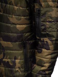 แจ็คเก็ตทรงพองบอมเบอร์สำหรับผู้ชายผ้าแคนวาสแบบมีคอตั้งกันลมเป็นมิตรกับสิ่งแวดล้อมผลิตตามสั่ง - Product Image 6