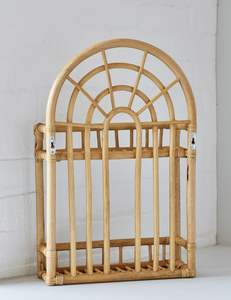 Étagère murale en rotin arc-en-ciel SISU, étagère en rotin naturel en gros pour la décoration de la maison et de la chambre d'enfant / RFK-028 / Marque SISU - Product Image 4