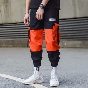 Pantalones Cargo holgados e informales para hombre, joggers con múltiples bolsillos, con cordón, deportivos, estilo Hip Hop, novedad de 2021 - Product Image 5