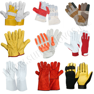 Cowhide spilt heavy duty industrial safety <b>driver</b> working leather welding <b>gloves</b> - Product Image 6