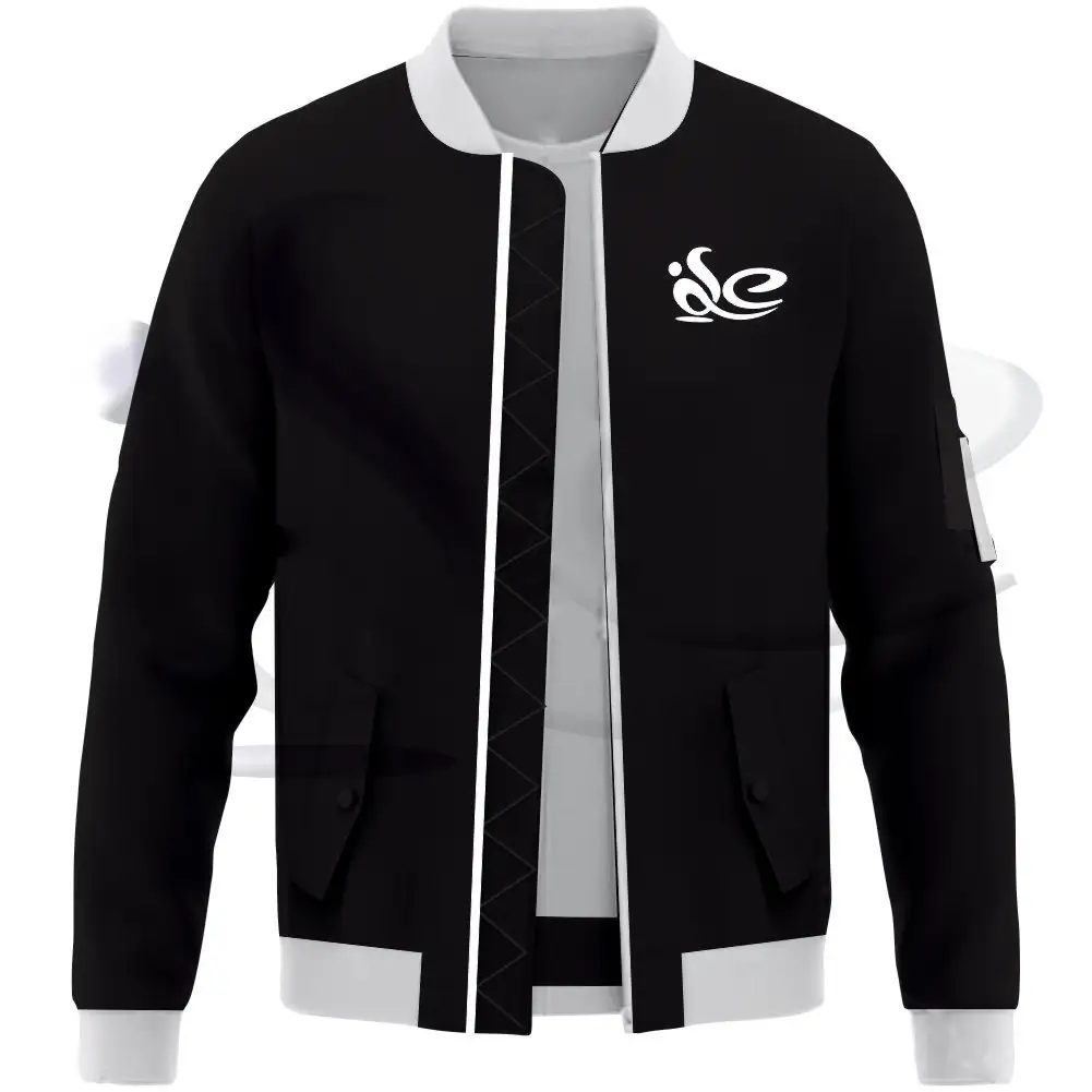 Sanzaf — veste de Baseball pour hommes, blouson personnalisé en coton, avec capuche et motif lettres, vente en gros