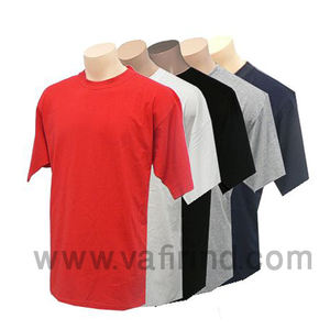 Camiseta deportiva de cuello redondo sed de hombre de gran tamaño en blanco con estampado liso de algodón personalizado - Product Image 3