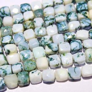 Wholesale Price for Tree Agate Square Shape Faceted Loose Gemstone Beads Polished Natural <b>Stone</b> for Jewelry Necklace/<b>Bracelet</b> - Product Image 1