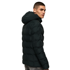 Customizable Light Hooded Winter Puffer <b>Jackets</b> for <b>Men</b> Comfortable Breathable Woolen Knitted Fabric Pocket Decoration on Sale - Product Image 3