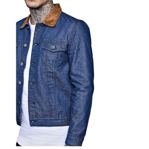 Veste de moto en jean bleu à la mode pour hommes broderie personnalisée fermeture à glissière support grande taille coton respirant décontracté hiver - Product Image 2