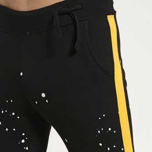 Pantalon de sport pour hommes, 80% coton 20% polyester, logo personnalisé, survêtement de gymnastique, de jogging - Product Image 5