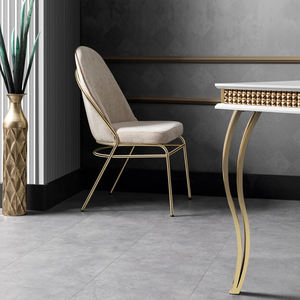 Karois — Table basse dorée en acier inoxydable, luxueuse et moderne, en pierre naturelle, meuble à manger et à café, idéal pour appartement - Product Image 5