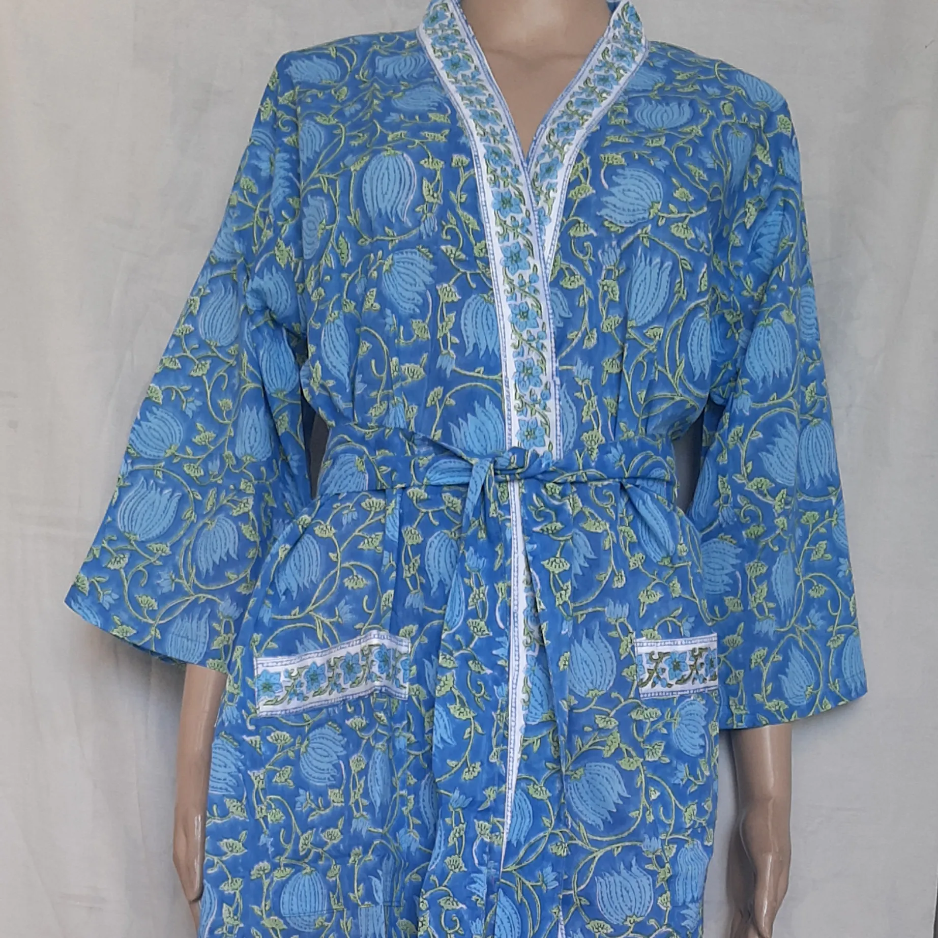 Robe de soirée longue Kimono pour femmes, vêtements de nuit, Vintage, Bikini imprimé indien, grande taille, style ethnique Kurta décontractées, nouvelle collection