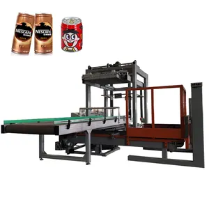 Automatic Food & Beverage Tin Can Low Level Palletizer Machine for Food Can Packaging Industry