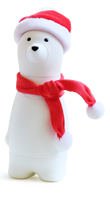 Idées cadeaux MIT Ours Père Noël Décoration créative pour la maison Ensemble cadeau multifonction pour cadeau de Noël