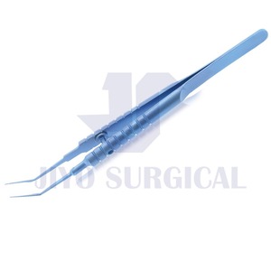 Forceps Capsulorhexis UTRATA certifié CE de vente chaude 11mm de long pointe en forme de Cystotome délicat titane coudé - Product Image 5