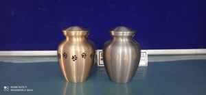ÚNICA URNA DE CREMACIÓN DE MASCOTAS con pata dorada de latón en INDIA Suministros funerarios de estilo americano de BRASSWORLD INDIA - Product Image 3
