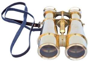 Jumelles en laiton massif du capitaine nautique Hampton, 6 ", laiton par calvin artisanat - Product Image 2