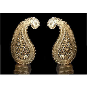 Décoration de mariage Paisleys dorés Dernière conception Paisley en fibre pour la décoration de mariage Décoration de mariage indien Paisley Australie - Product Image 1