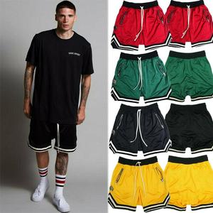 Pantalones cortos informales de entrenamiento de gimnasia para hombre, pantalones de malla atléticos para correr, con decoración de tinte de corbata, pantalones cortos de baloncesto de verano - Product Image 3