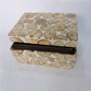 Caja de regalo o joyería de madera de trabajo de concha - Product Image 5